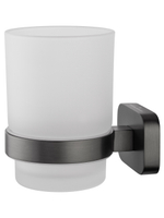 Стакан для зубных щеток с держателем WONZON & WOGHAND GRAFFITY, Темный графит (WW-9321-BGM)