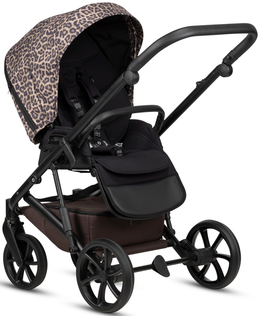 Детская коляска Tutis Viva 6 Plus Wild Elegance 3 в 1 с автокреслом Beno Beige Wild Mocca