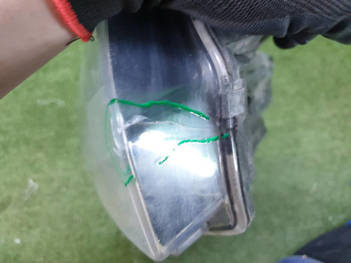 Битая Фара правая Renault Logan 2 Sandero 2 (2014-2018) галоген