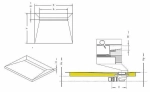 Душевой трап Radaway Rain 750 с поддоном под плитку 990х790