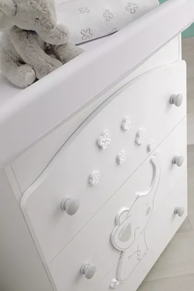 Пеленальный комод Erbesi Elly White