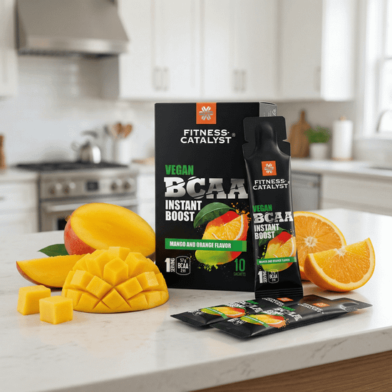 Быстрорастворимый комплекс веганских BCAA (апельсин-манго) Fitness Catalyst