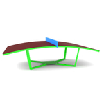 Уличный тренажер №3, стол для Текбола, 3000*1700*890 мм.