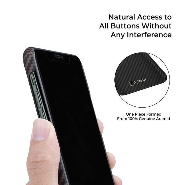 Чехол Pitaka MagEZ Case для Apple iPhone 11 Pro (Black/Rose Gold Twill)