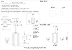 Люстра Crystal Lux NICOLAS SP-PL6 NICKEL/WHITE