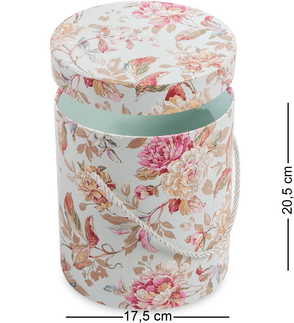 WG-78/3-B Коробка подарочная «Цилиндр» цв.голубой