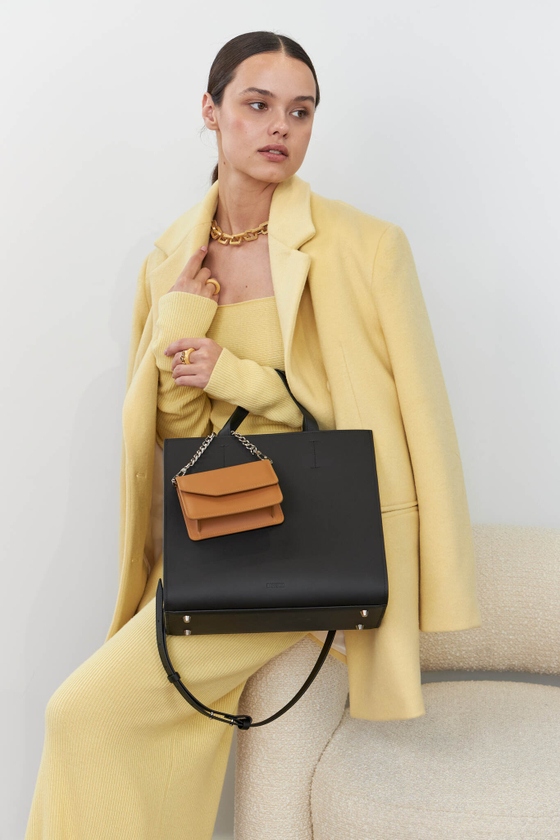 ШОППЕР КВАДРАТНЫЙ ЧЕРНЫЙ