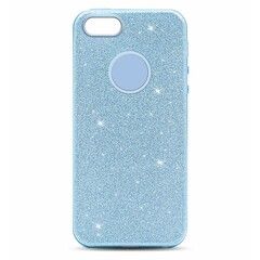Силиконовый чехол Sparkle Case для iPhone 5, 5s, SE 2016 (Голубой)