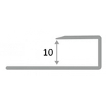 АПL 10мм "DO-2" 2,7м Серебро мат. Panel L-об алюм.