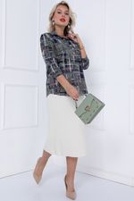 БЛУЗКА ДОРОТЕЯ (ОЛИВЕ) Bellovera (Акция)