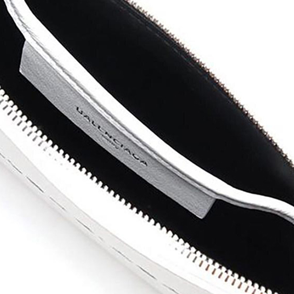 Balenciaga Cow Leather Clutch Regular Women"s White