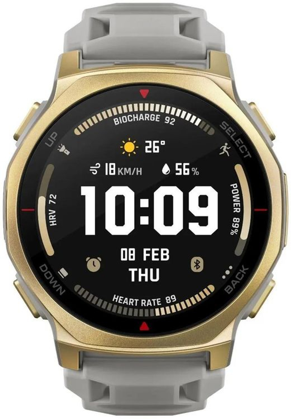 Смарт-часы AMAZFIT T-rex 3 Pro A2549,  44мм,  1.32",  белый/золотистый