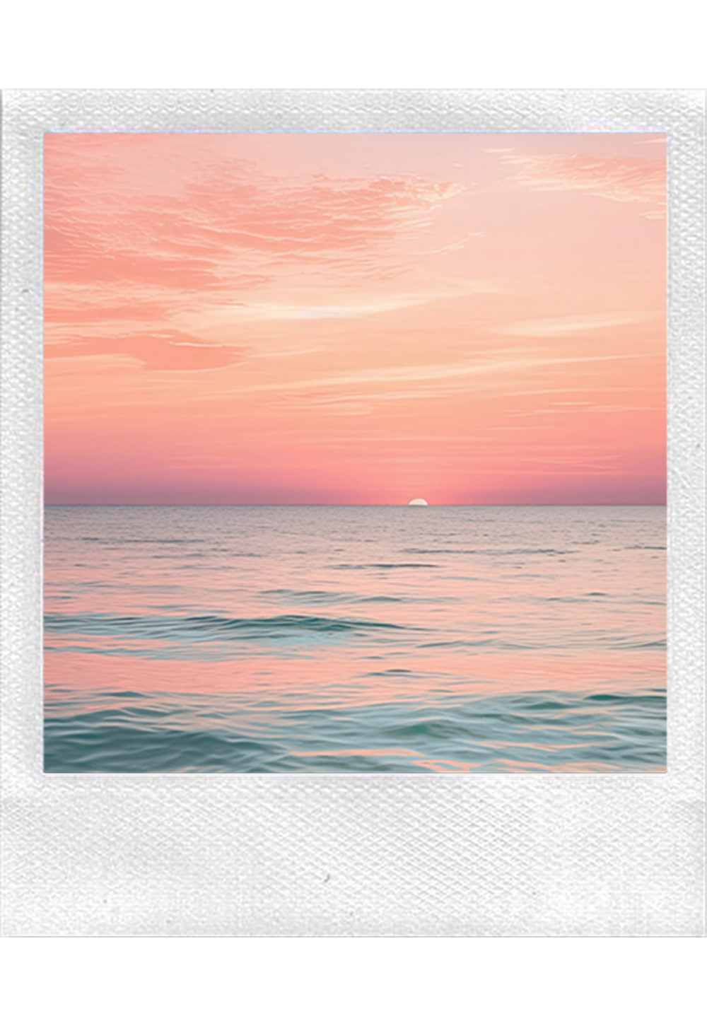 Серьги из серебра "Закат на море"