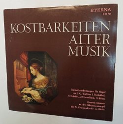 Винтажная виниловая пластинка J. G. Walther, J. Pachelbel, S. Scheidt, J. P. Sweelinck, G. Bohm Hannes Kastner Choralbearbeitungen Fur Orgel Von J.G. Walther J. Pachelbel, S. Scheidt, J.P. Sweelinck, G. Bohm (GDR 1967)