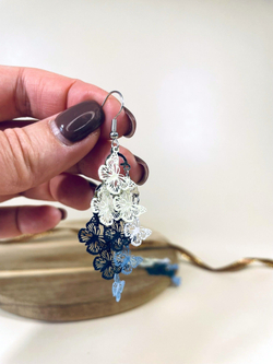 Серьги Полет бабочек