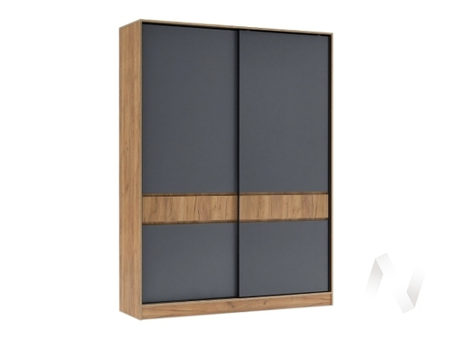 Шкаф-купе (1800) МС Роджина (дуб крафт/графит)