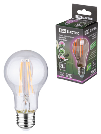 Фитолампа светодиодная TDM 8Вт Е27