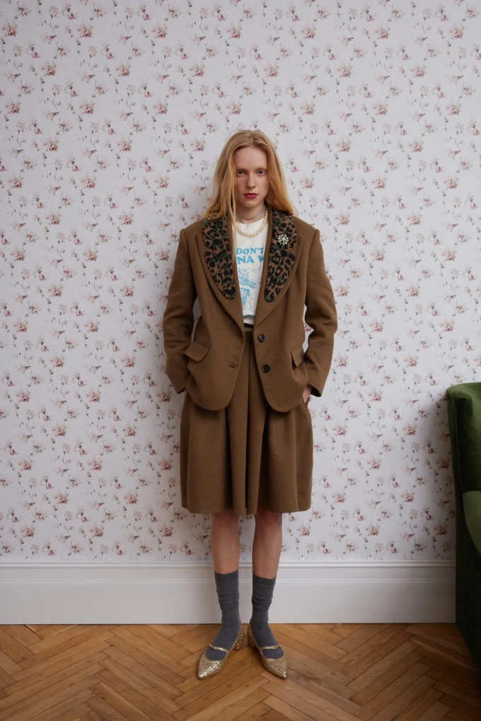 Юбка "Алекс", коричневый