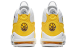 Nike Air Max Uptempo Derek Fisher PE air cushion non-slip lightweight mid-top basketball shoes men's white and yellow