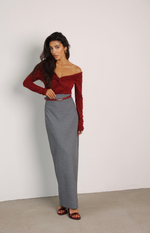 Юбка с высокой талией