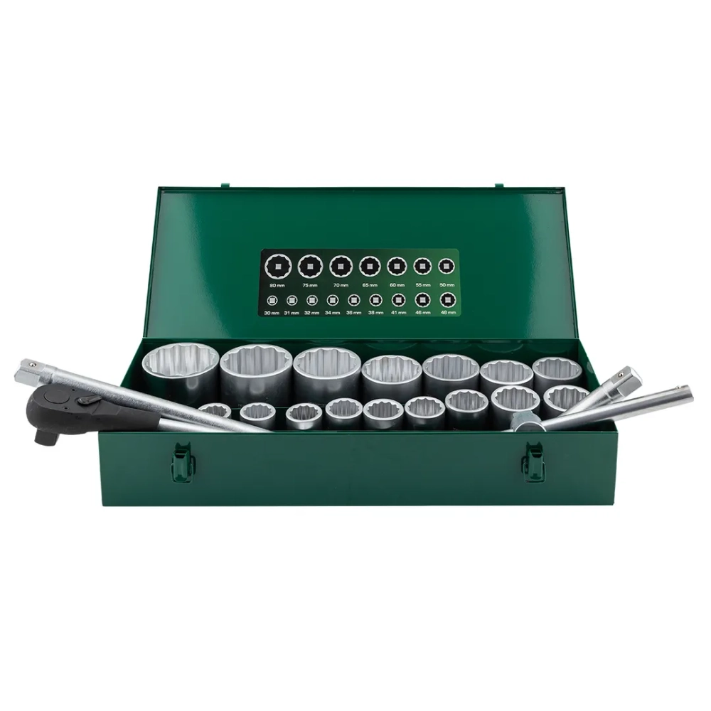 Набор инструментов 21пр. 1''(12гр.) RockFORCE RF-8211-9
