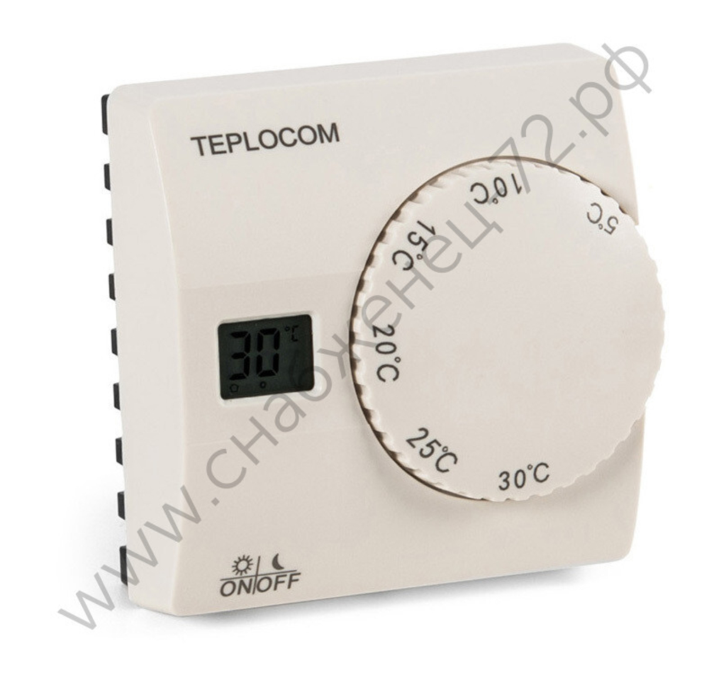 Термостат комнатный Teplocom TS-2AA/8A, проводной, реле 250В, 8А