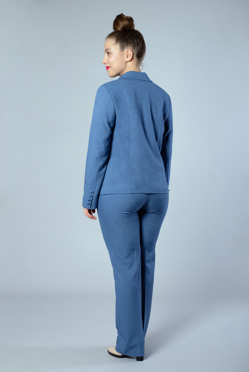 Брюки женские 04Л, джинс #48Д0204Л