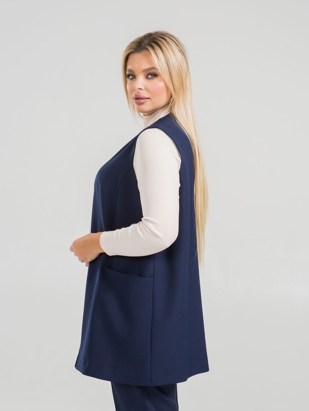 Жилет 1367 синий Novita (Акция)