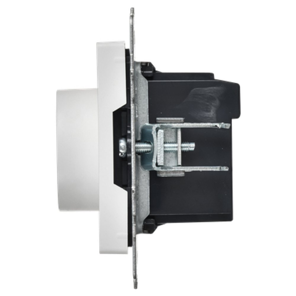 BRITE Термостат электронный с индикацией ТС10-1-БрАБ арктический белый IEK