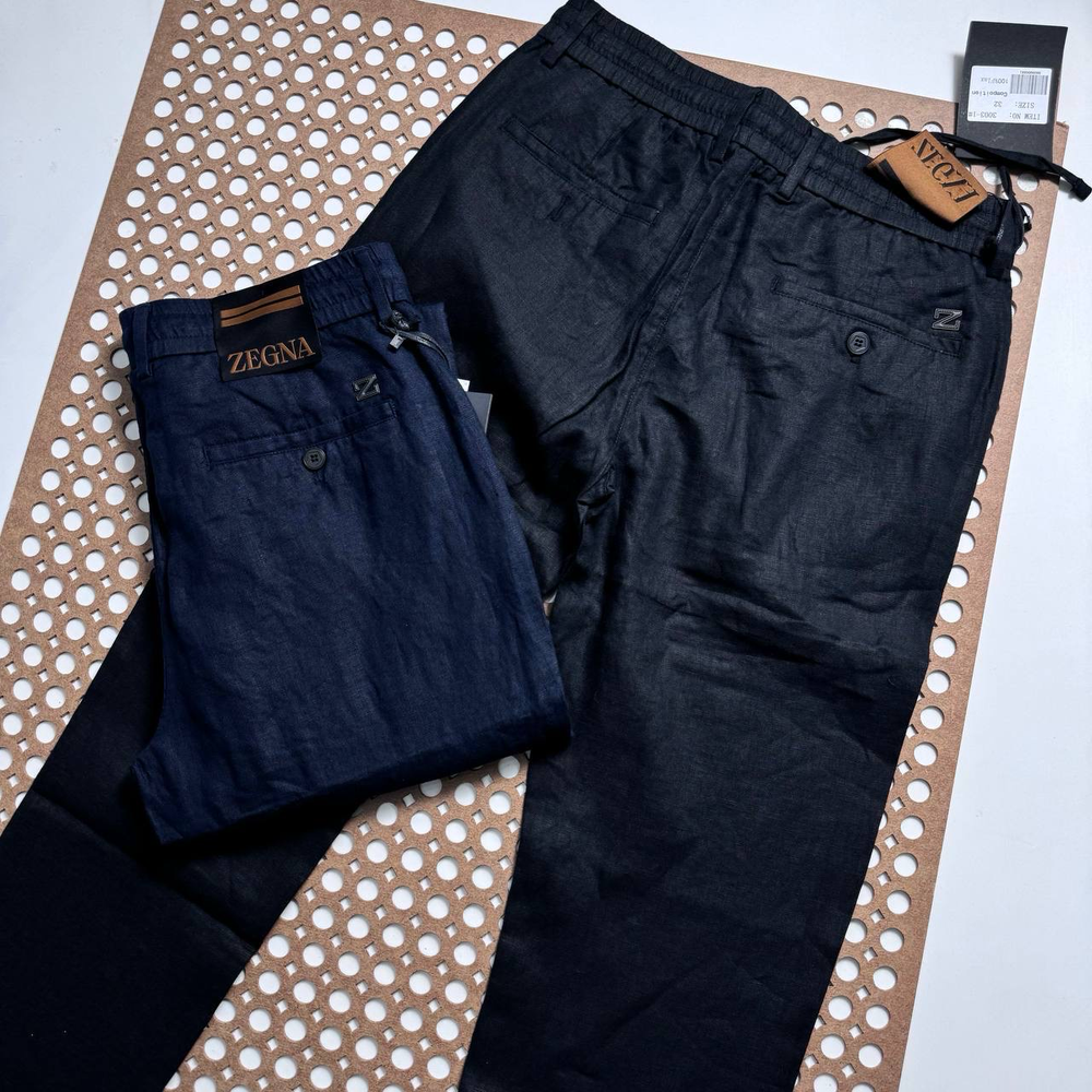 Льняные брюки Zegna