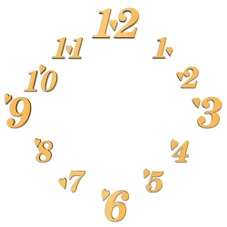 Комплект элементов для 3D часов/ Модель D5