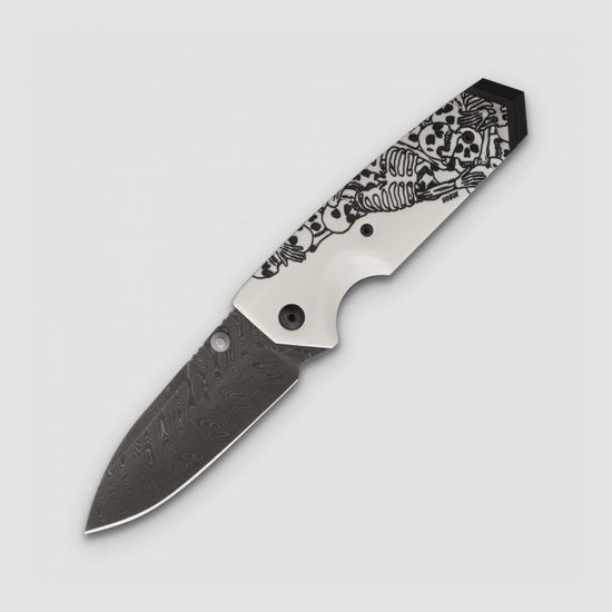 Складной нож HOGUE «Elishewitz EX-02» HG/34279DTFS c клинком из стали Damascus, рукоять ABS-пластик