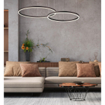 6530/67L LEDIO LN26 262 чёрный Светильник подвесной LED 67W  3000/4000/6000К 220V ECHO