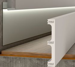 Вставка в плинтус Pro Design дюрополимер, 2700x80 мм