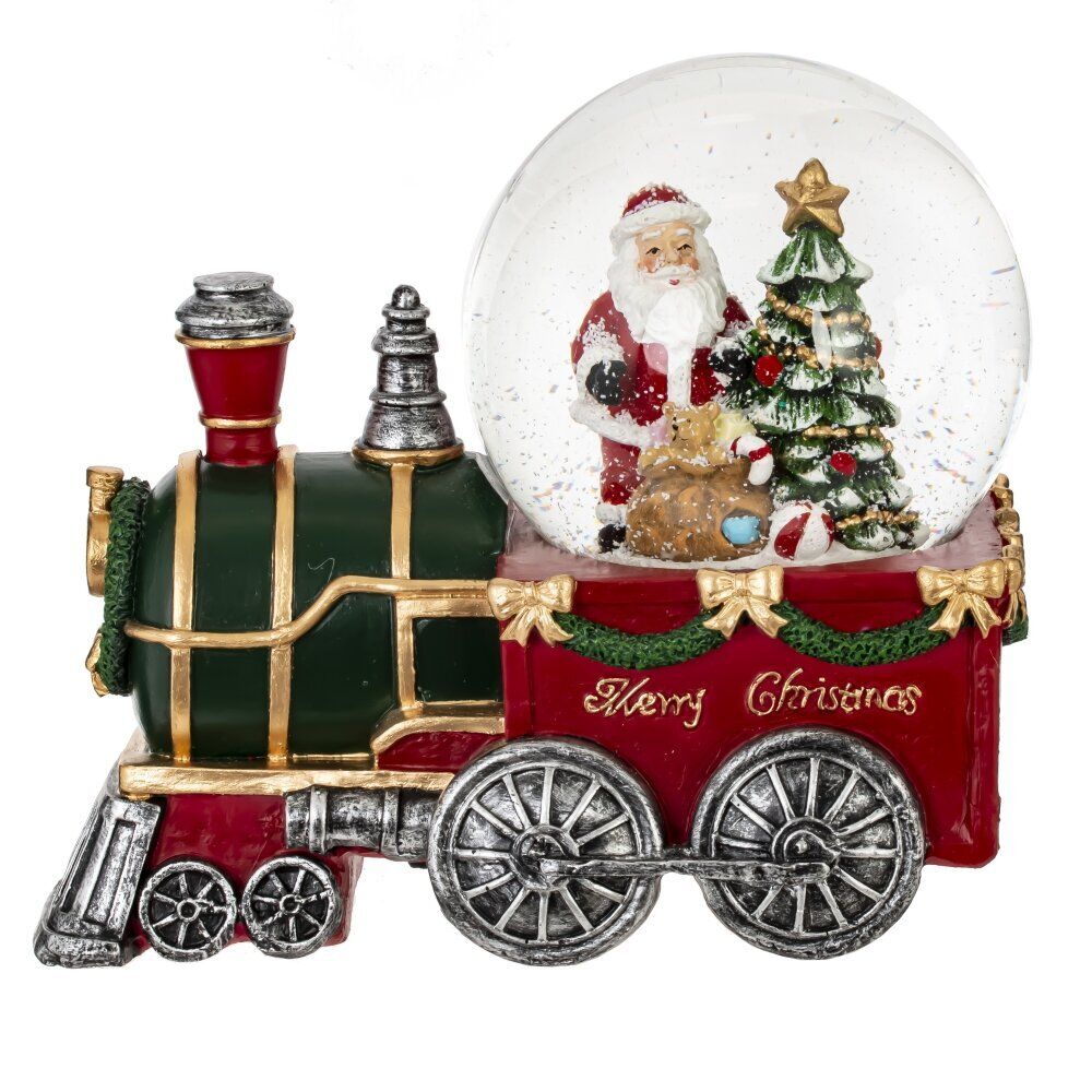 GAEM Фигурка декоративная "Дед Мороз" в стекл шаре, D 10 см, L18 W11 H16 см