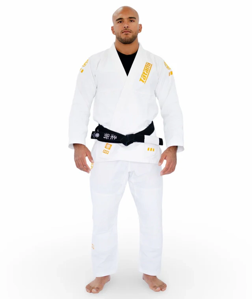 Кимоно Tatami PRO PRO SERIES - WHITE & CHAMPION GOLD
