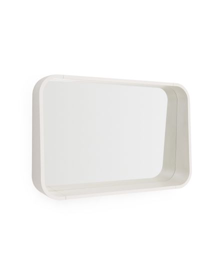 Зеркало Salaya в раме из бежевой ламинированной фанеры ясеня