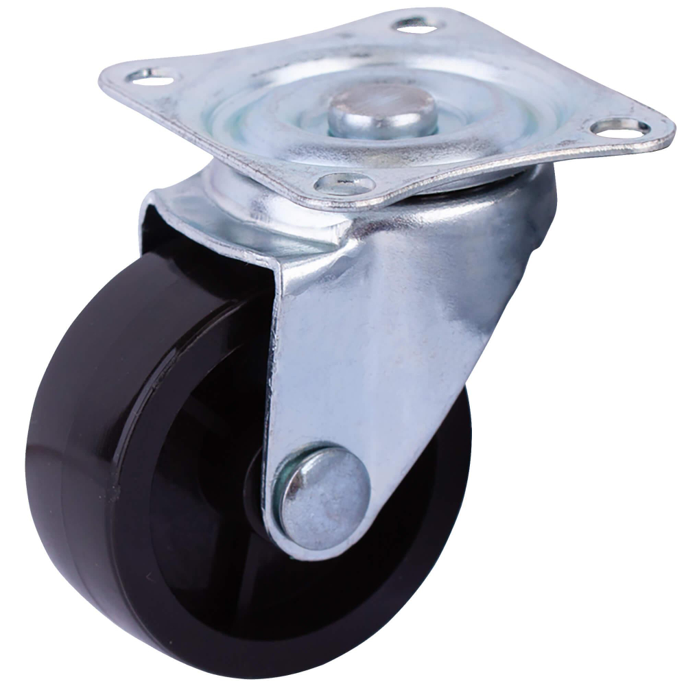 ОПОРА КОЛЕСНАЯ ПОВОР.НА ПЛОЩ. 38ММ ПЛАСТ/РЕЗ ЧЕРНЫЙ 1ШТ