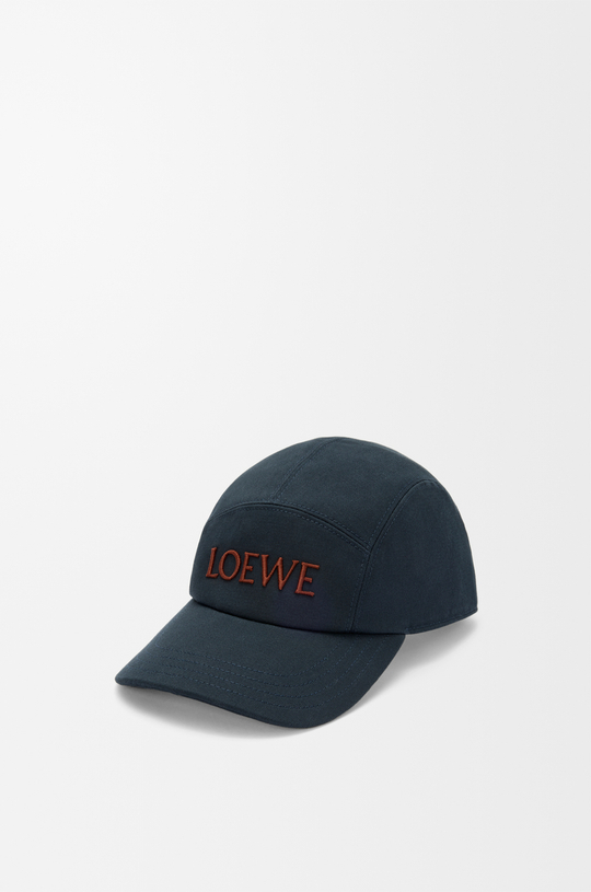 Loewe Походная кепка из хлопка, темно-синий