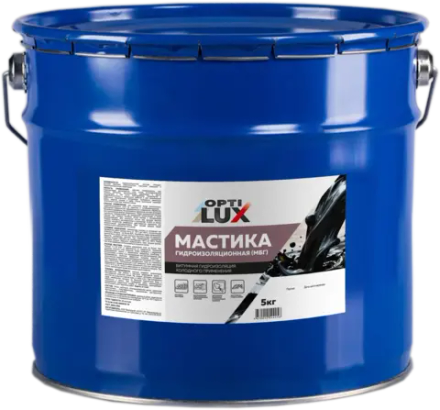 OPTILUX Мастика Битумная Гидроизоляционная МБГ 5кг (ИжСинтез)