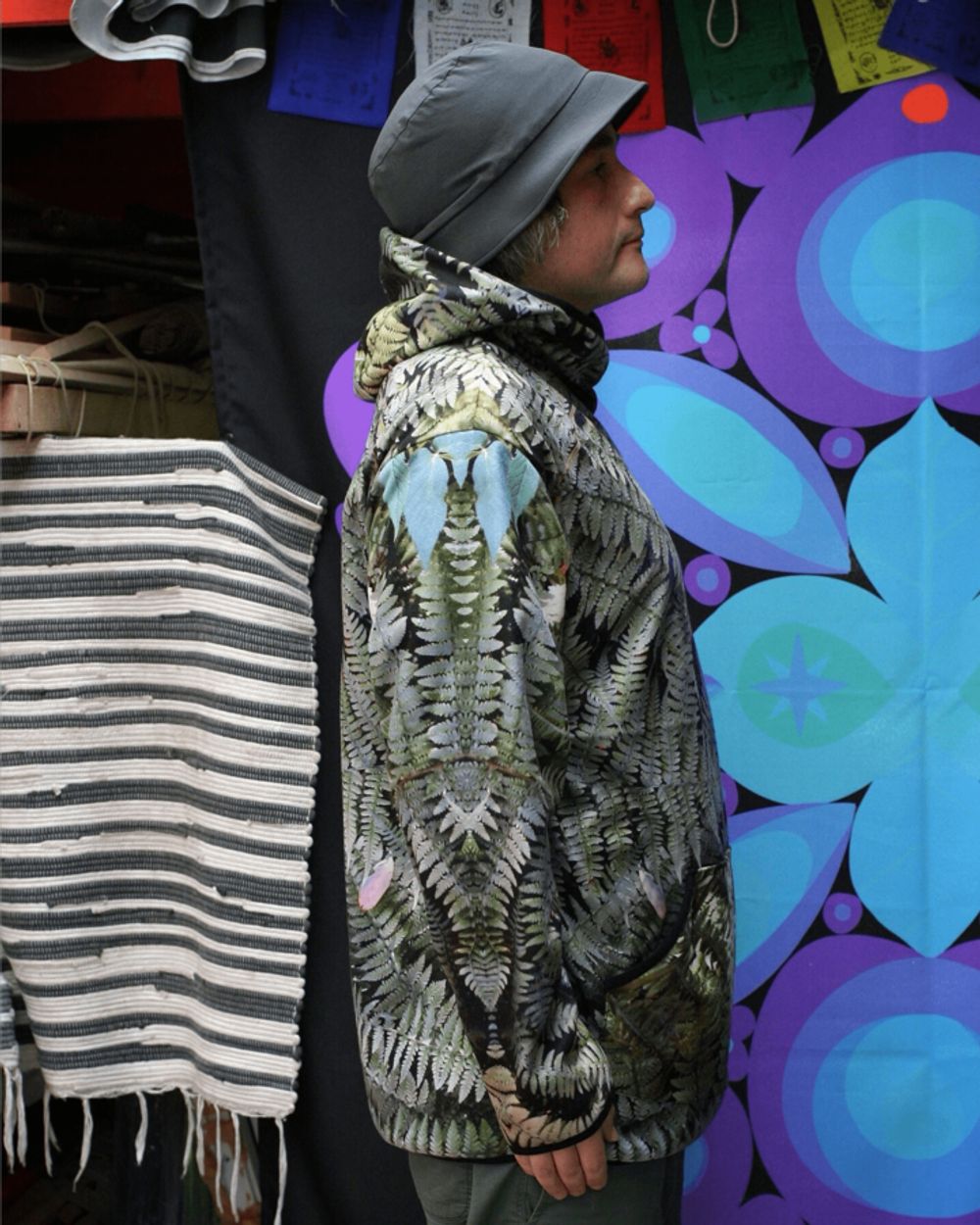 Худи Plushedelica Папоротники зеленый