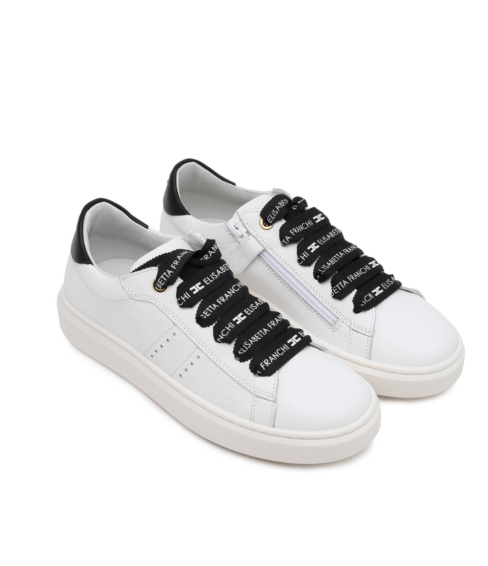 Кожаные кроссовки Elisabetta Franchi - белый(F4A9 E0028 0092X002)