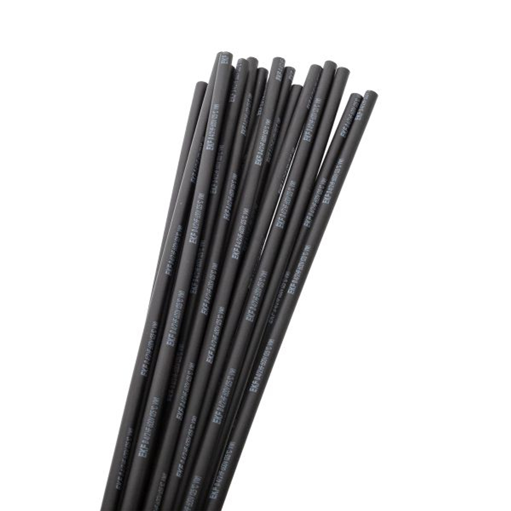 Термоусаживаемая трубка ТУТ нг 4/2 черная в отрезках по 1м EKF PROxima (100.00 шт.)