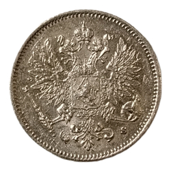 Монета Финляндии 25 пенни 1915 год