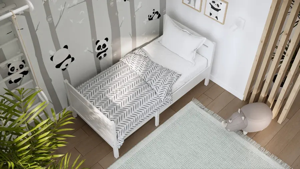 Кровать детская  раздвижная - аналог IKEA /СЫНОД/ИКЕА 80х200 см, белый