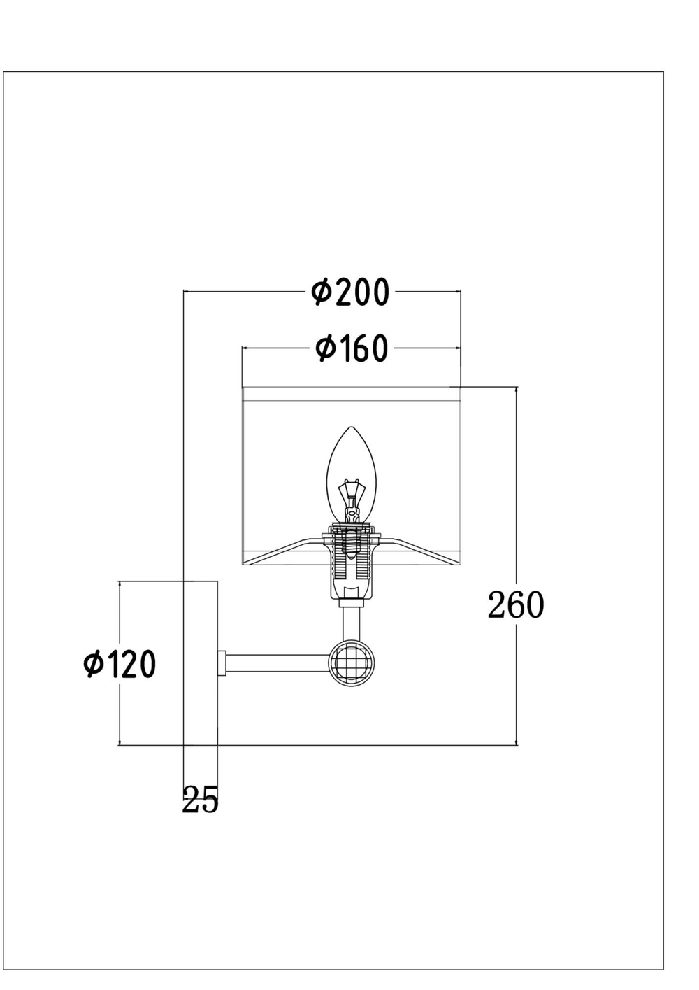 Настенный светильник Maytoni Alloro MOD088WL-01BS