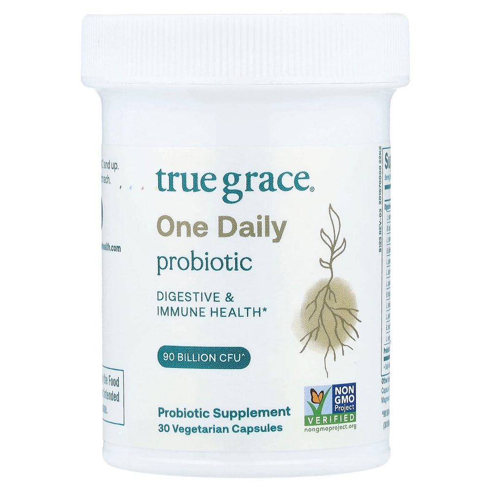 True Grace, One Daily Probiotic, 30 вегетарианских капсул