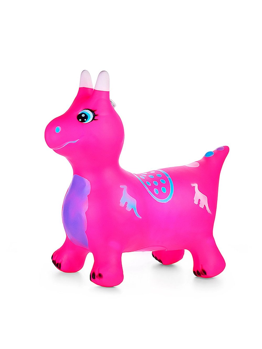 Прыгун надувной Дино (розовый цвет)