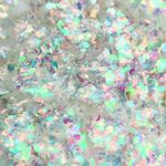 Белые хлопья хамелеон набор - 4 штуки для дизайна ногтей, маникюра, бодиарта, макияжа...