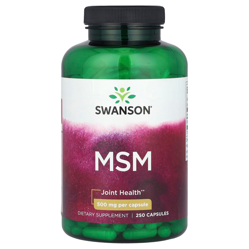 Swanson, МСМ, 500 мг, 250 капсул